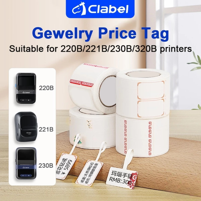 

CLABEL 220B LABEL PRINTER JEWELRY LABEL AKSESORIS HANGTAG