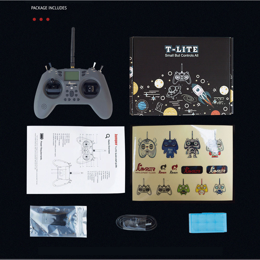 AERO Jumper T-Lite V2 ELRS JP4IN1 Remote Control RC Model Hall Sensor Gimbals Internal Multi-Protoco