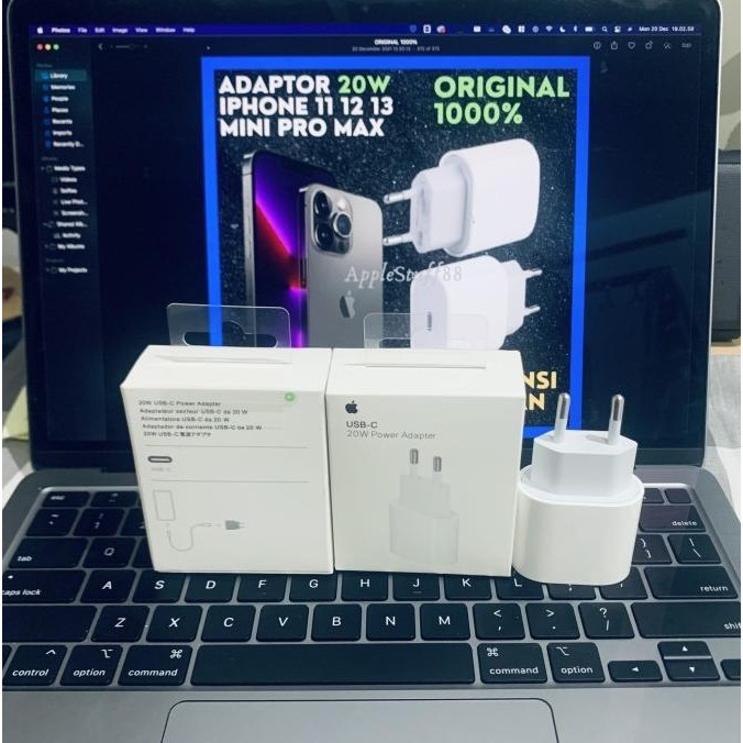 Adaptor Kepala Charger 20w iPhone 15 14 13 12 11 Pro Max Plus Ori Terlaris