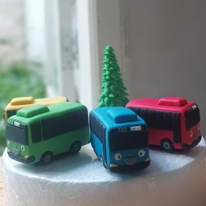 

Tayo & friends set of 4 fondant figurines