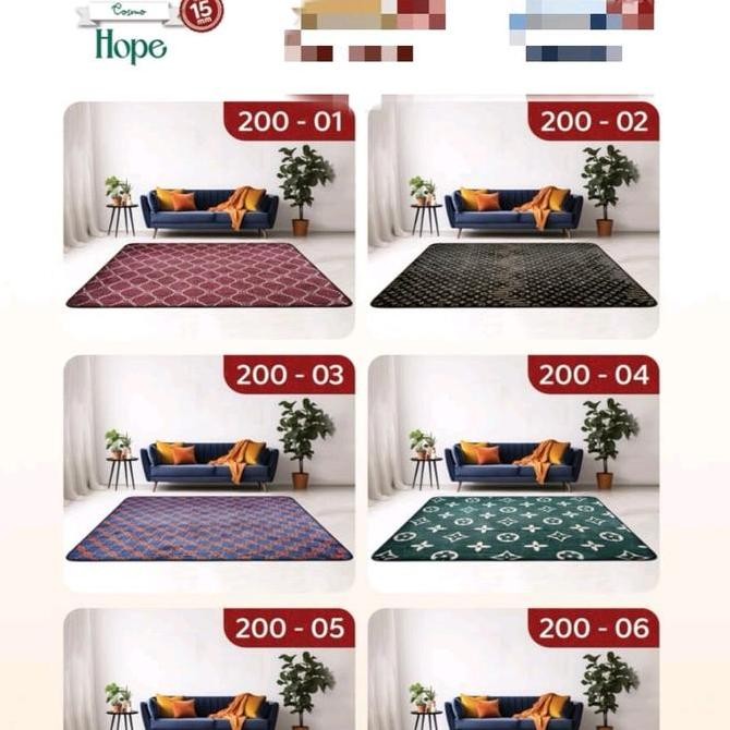 Karpet malaysia embos [ARIZONA] ukuran 190x220 Terlaris