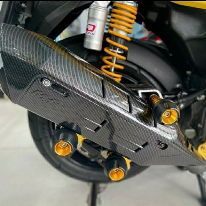tutup Cover knalpot New Nmax 2020/2021Tutup knalpot Nmax old Carbn mhr