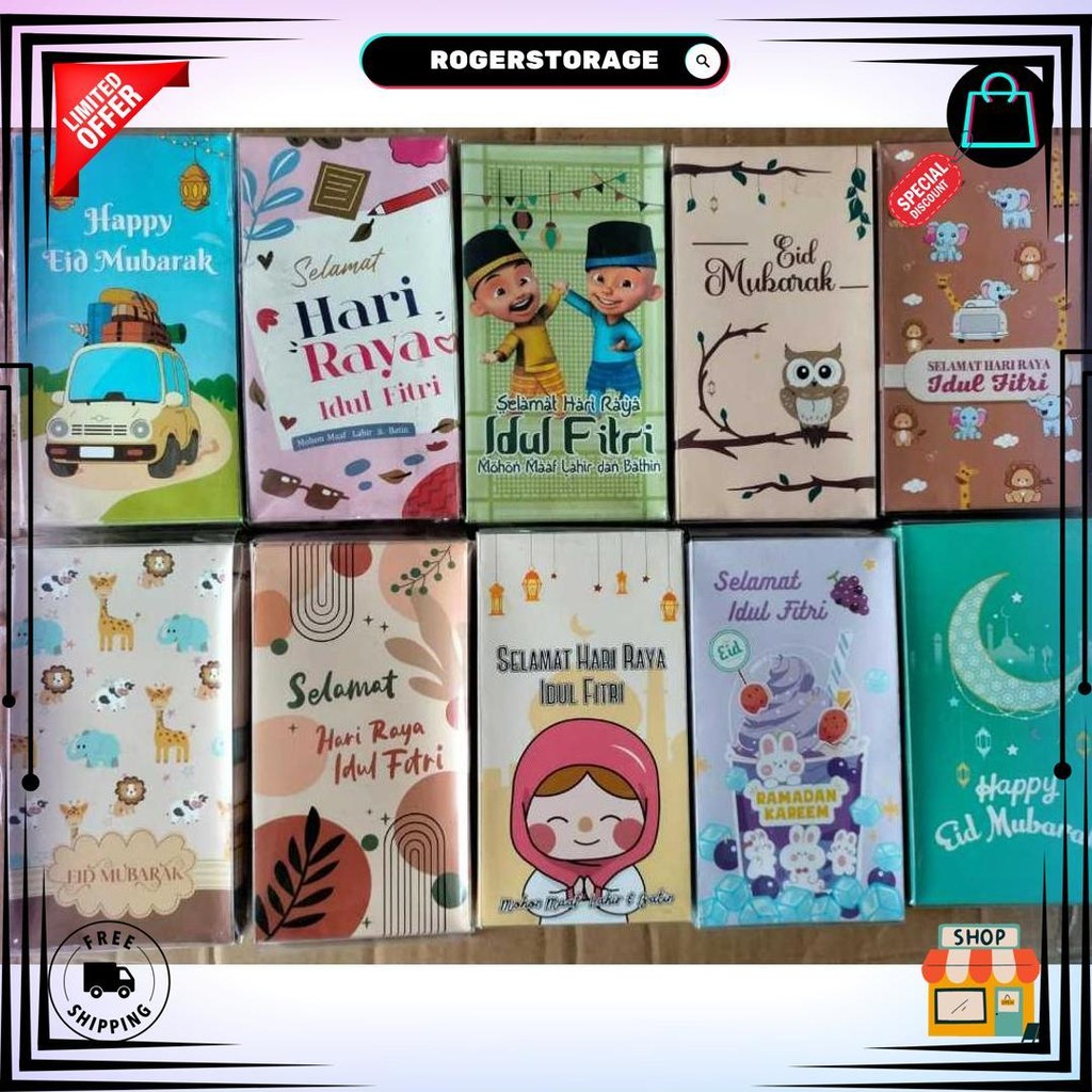 

Amplop Lebaran Ukuran M & L Motif Karakter Random Isi (10Pcs) D Best Seller