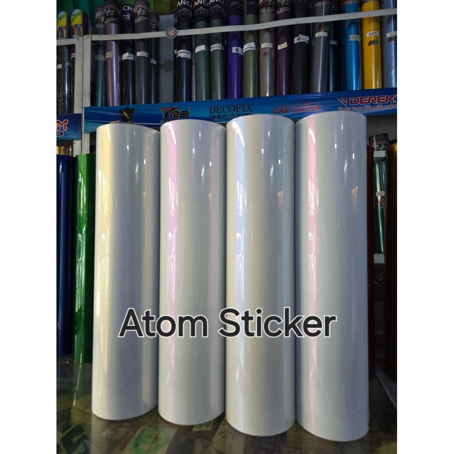 

Sale Sticker Pearl White / Putih Lembayung Pet 50Cm (Mtr)