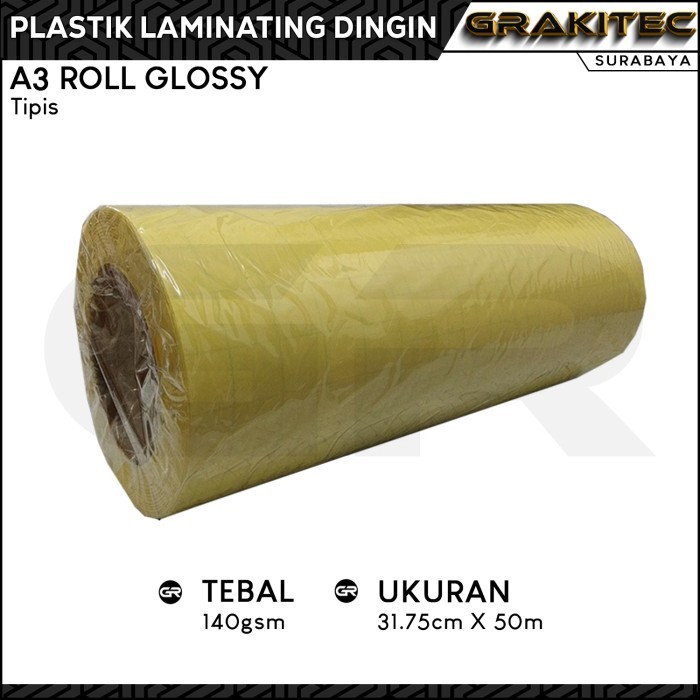

Sale Plastik Laminasi Dingin Roll A3 / A4 Doff & Glossy