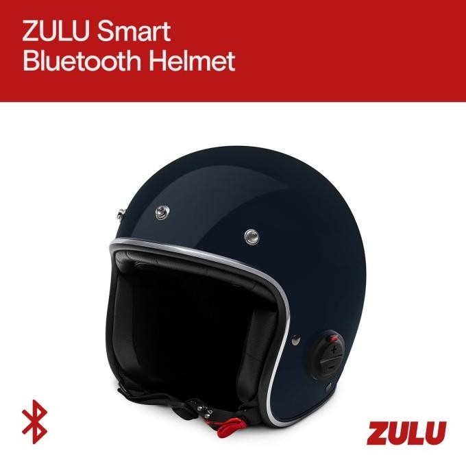 " Zulu Smart Bluetooth Helmet Osiris Midnight Chrome "