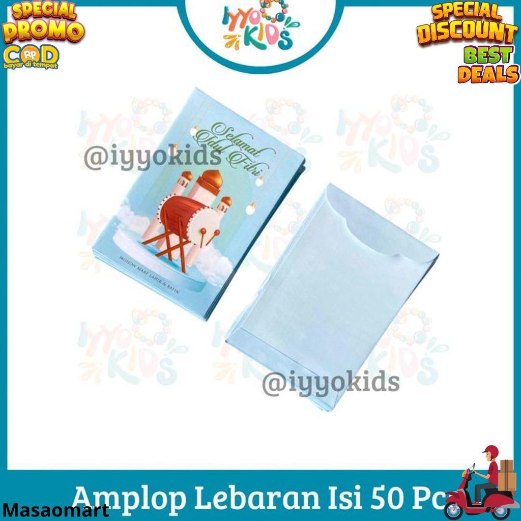

Iyyo Kids | Isi 50 Lembar Amplop Thr Lebaran Idul Fitri Murah / Angpao Thr Motif Lucu D Sale