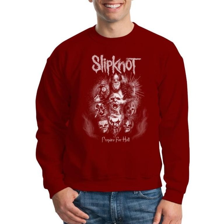 Murah Sweater Pria Slipknot 2 Cod/Baju Sweater Lengan Panjang /Sweater Pria