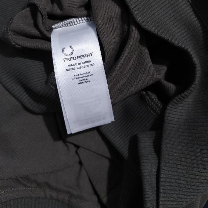 Murah Fred Perry Laurel Wreath Applique Sweatshirt Iris Leaf Original