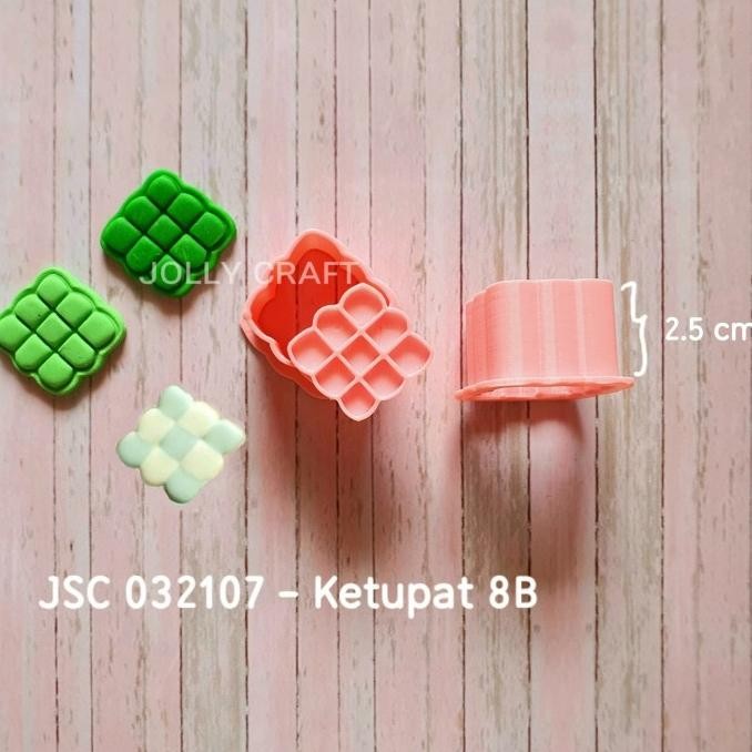 

SIAP KIRIM COOKIE CUTTER LEBARAN KETUPAT 8B SIZE 3 CM, TINGGI CUTTER 2.5 CM