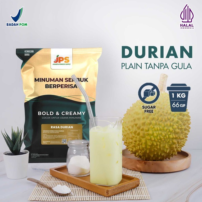 

Bubuk numan Durian Plain Powder JPS Tanpa Gula
