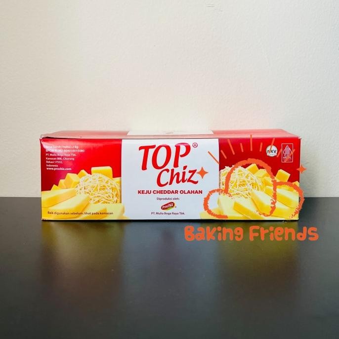 

SIAP KIRIM KEJU TOPCHIZ CHEDDAR 2KG/CHEDDAR CHEESE TOP CHIZ 2 KG