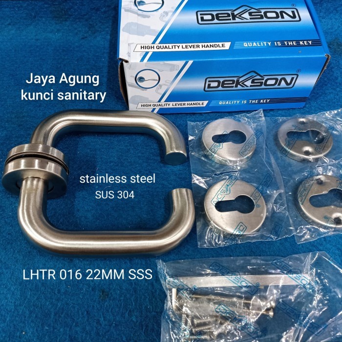 Paket Handle Dekson LHTR 016 19MM SUS304+Kunci IL8485+CYL 60mm SN