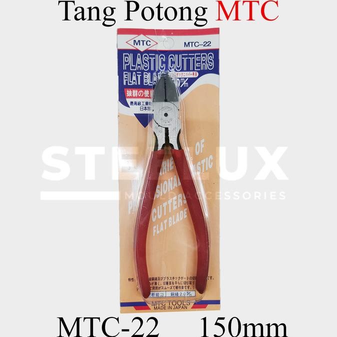 

SIAP KIRIM TANG POTONG MTC-22 150MM JAPAN JEPANG FLAT BLADE PLASTIC CUTTING NIPPER KABEL CABLE CUTTER PLASTIK 6 INCH INCI 6" 150 MM PEMOTONG