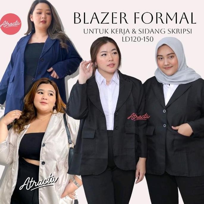 Promo Atractiv Blazer Formal Jumbo Wanita Ld150 Blazer Wanita Jumbo Oversize Ld120 Ld130 Ld145 Ld150
