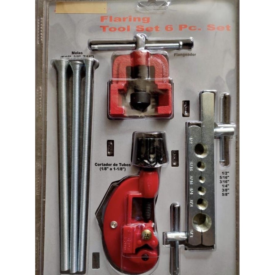 

SIAP KIRIM FLARING TOOLS SET 6 PCS PIPE CUTTER PIPE CUTTER AC PEMOTONG PIPA