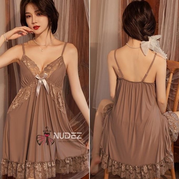 

Baju Tidur Wanita Seksi Premium / Lingerie Dress Sexy Hot Binal Dinas Malam Haram N1561 Original