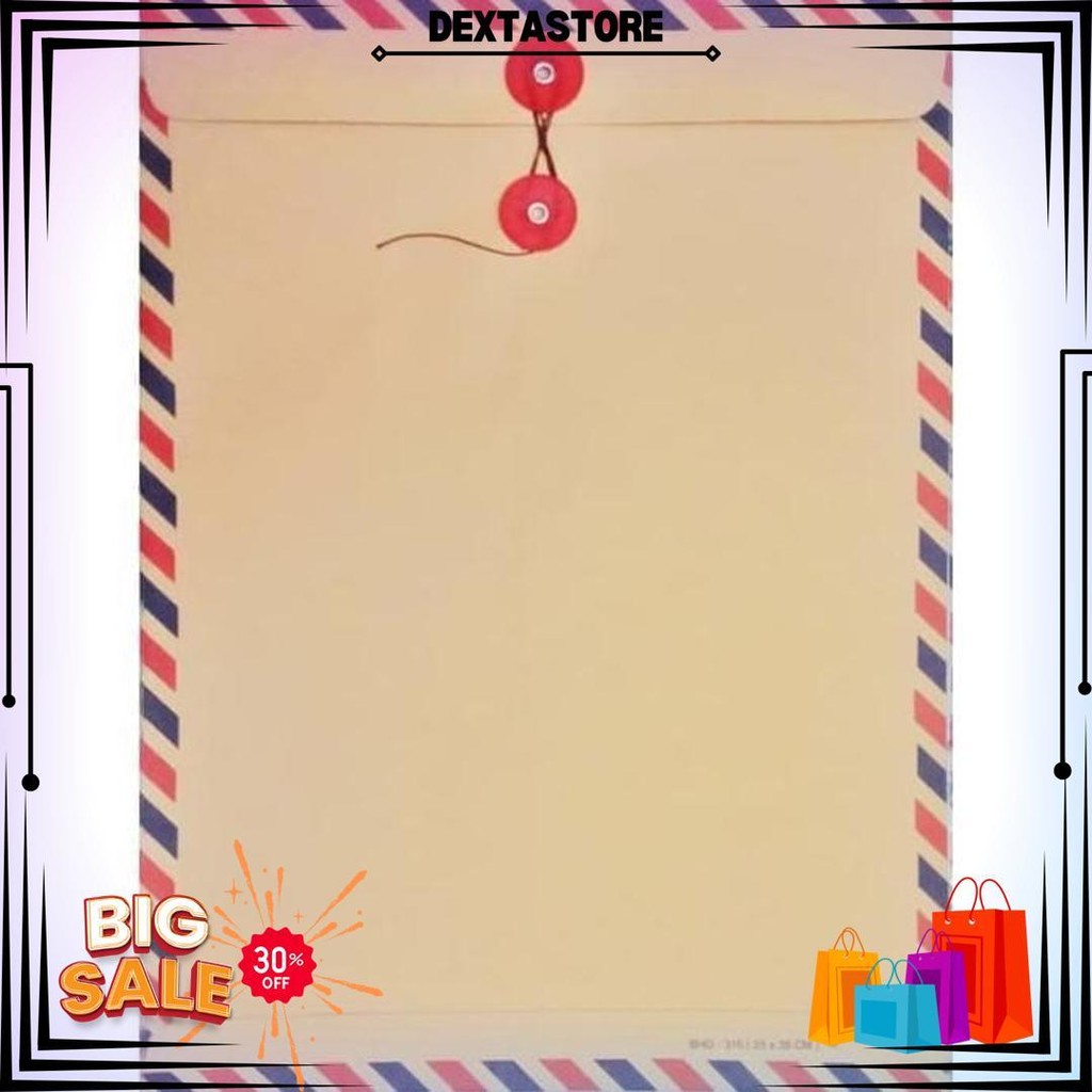 

Amplop Coklat Folio Tali Airmail 310 Isi 50 Pcs D Gratis Ongkir