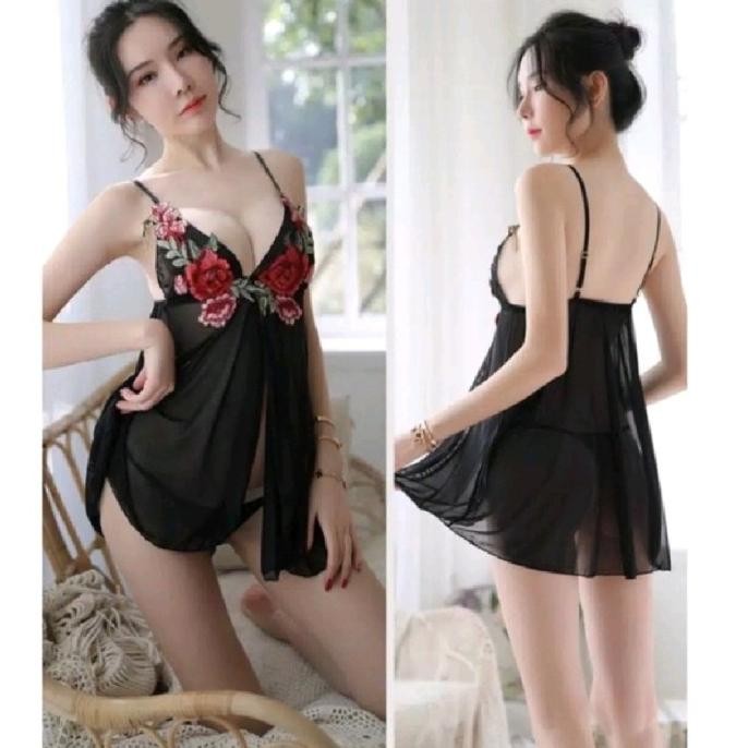 

Sexy Lingerie Wanita 5116 Lingeri Murah Belah Baju Tidur Cewek Original