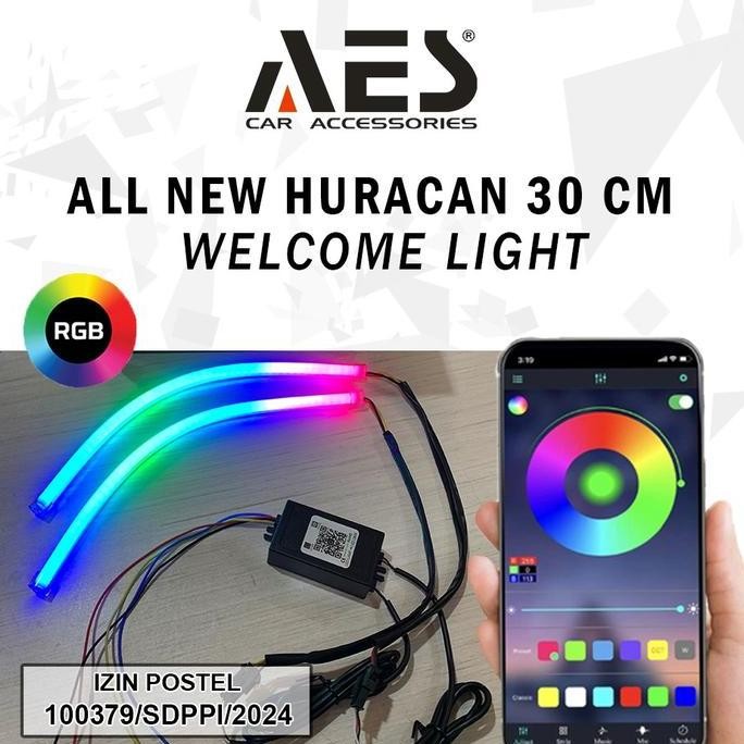 Drl Rgb Aes Huracan Softled 30 Cm Merk Aes Day Running Light Aes Lampu Bluetooth