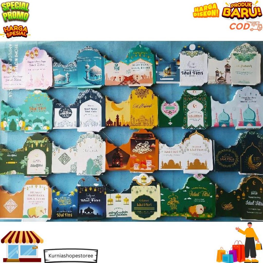

Amplop Medium Muslim 100 Lembar,[Lembaran ]Bisa Milih Free Plastik (Cod) D Gratis Ongkir