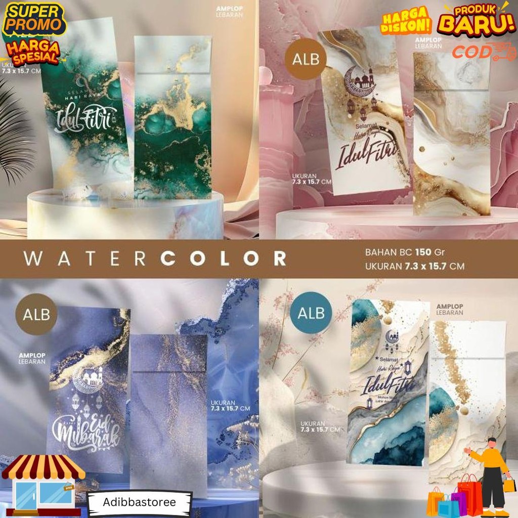 

20 Lembar Amplop Lebaran Idul Fitri Premium Exclusive D Termurah