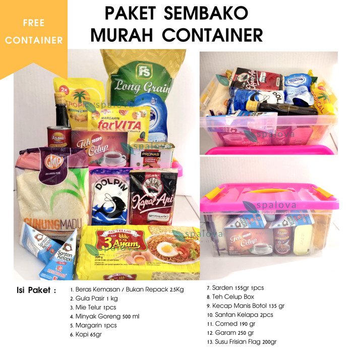

PAKET SEMBAKO MURAH CONTAINER
