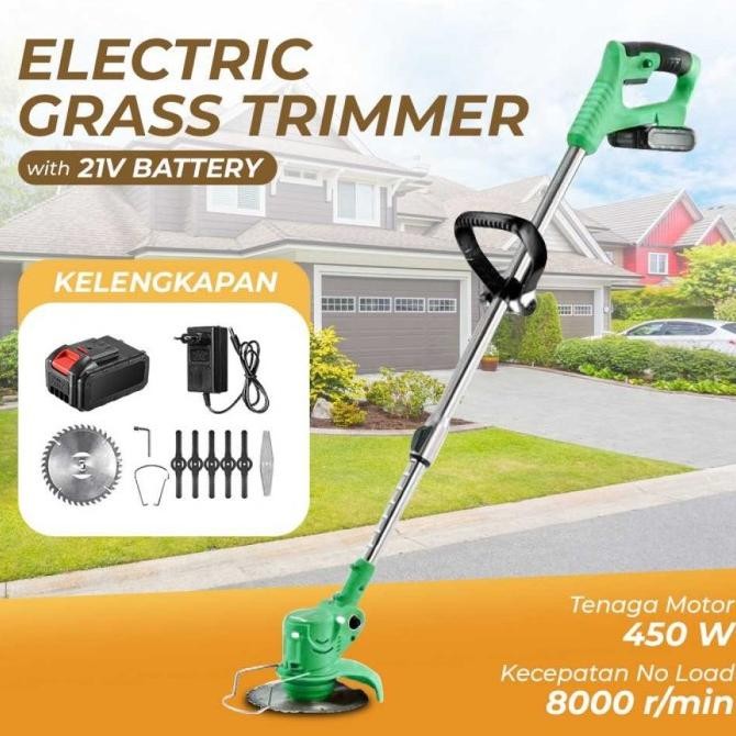 

SIAP KIRIM MESIN POTONG RUMPUT TAMAN GENGGAM CORDLESS RECHARGEABLE GRASH CUTTER