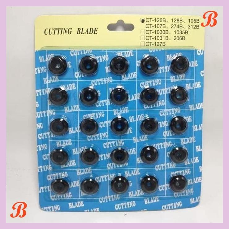 

| KCO | MATA CUTTER /CUTTING BLADE CT 274, CT126, CT128,CT107 (JUAL PER 25PC)