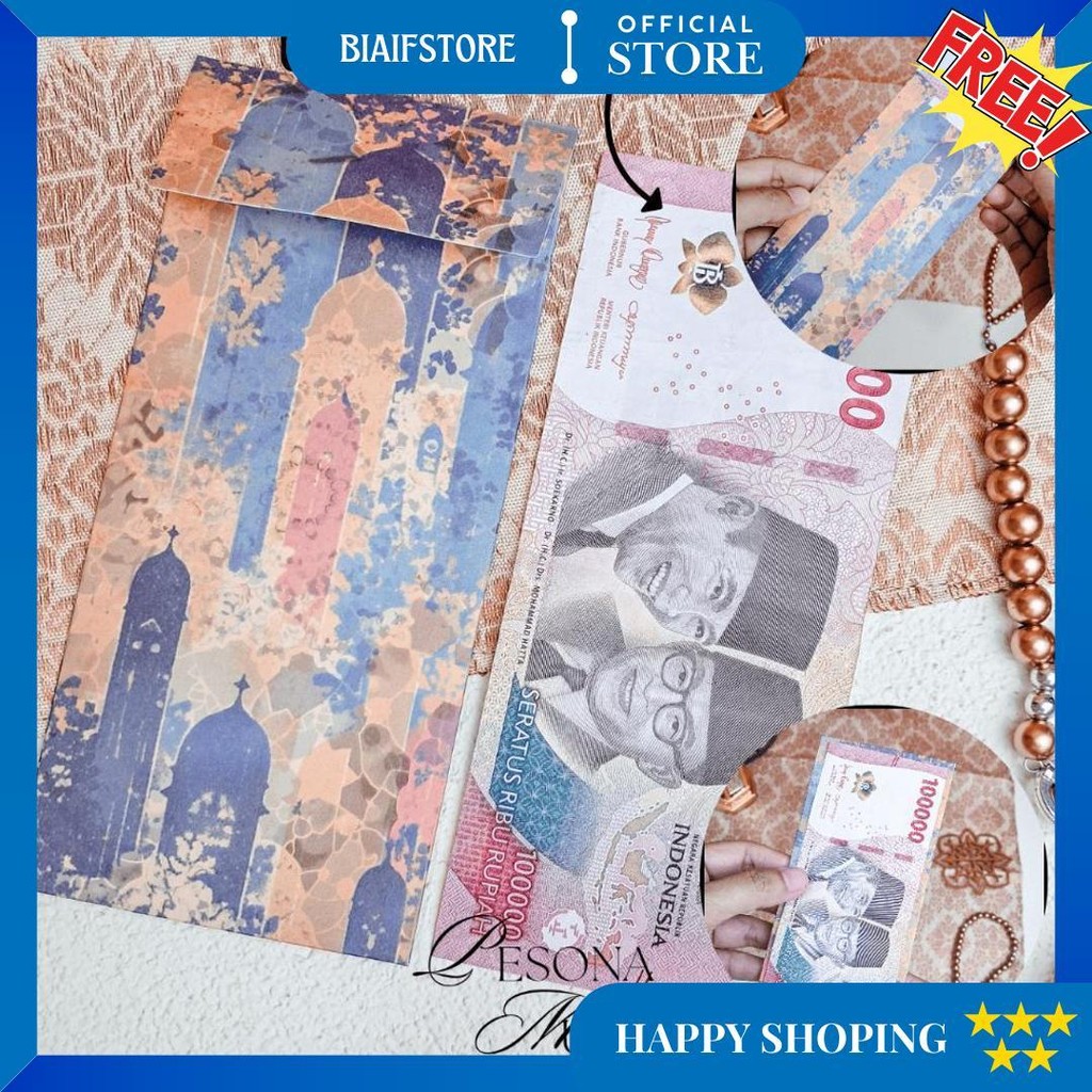 

[Limited] Exclusive Amplop Lebaran Super Mewah Platinum 10 Lembar Emboss Premium Angpau Thr D Gratis Ongkir