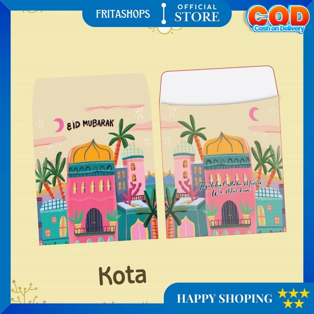 

(10 Pcs) Amplop Lebaran Mini/Eid Mubarak/Ramdan Kareem/Idul Fitri/Amplop Angpao Mini/Lebaran D Promo 3.3