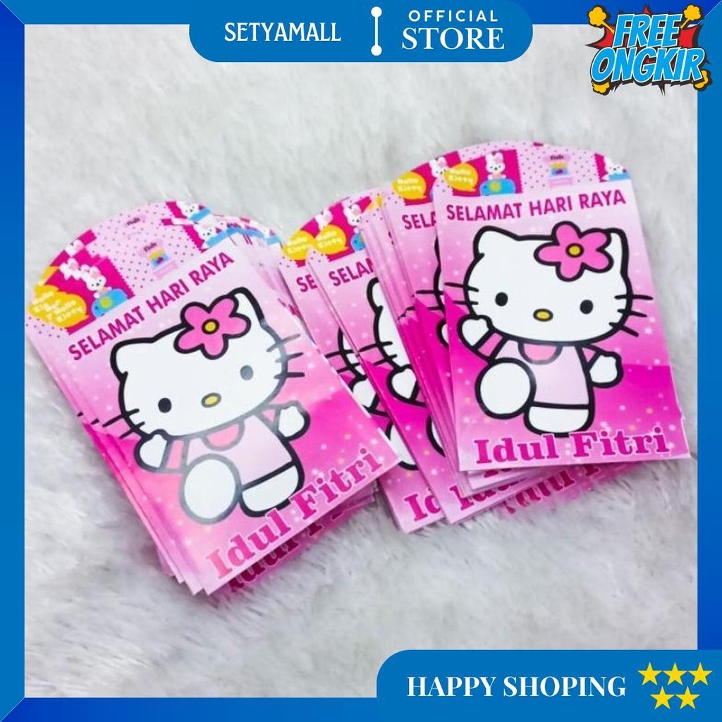 

100Pcs Amplop Lebaran Idul Fitri Karakter Lucu Isi Amplop Mini Grosir D Promo 3.3