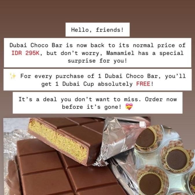 

Grosir Dubai Chocolate Pistachio Bar