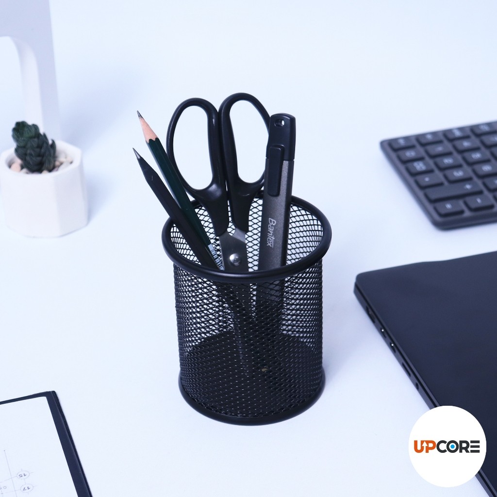 

[Stationery Spectrum] Bantex Tempat Alat Tulis / Pen Holder Material Mesh Baja Jaring Tahan Lama BJ7801
