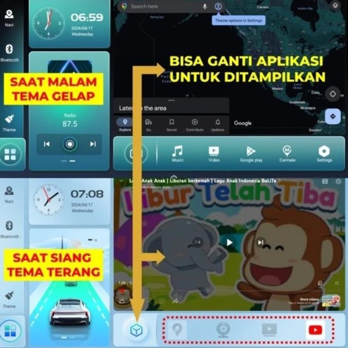 Promo Head Unit Tape Android Mobil Grand Livina 10 Inc Double Din Headunit