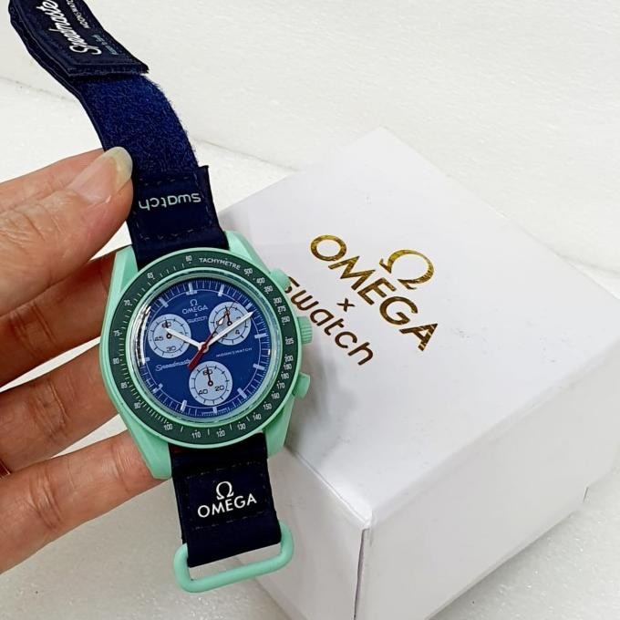 Grosir New Jam Tangan Wanita Omega Swatch Free Box Arlojiku