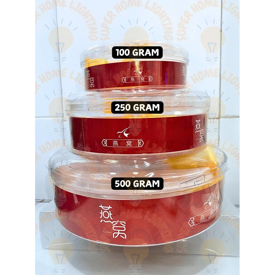 

Terjangkau Kotak Walet Sarang Burung/Toples Merah Ukuran 100Gram-250Gram-500Gram