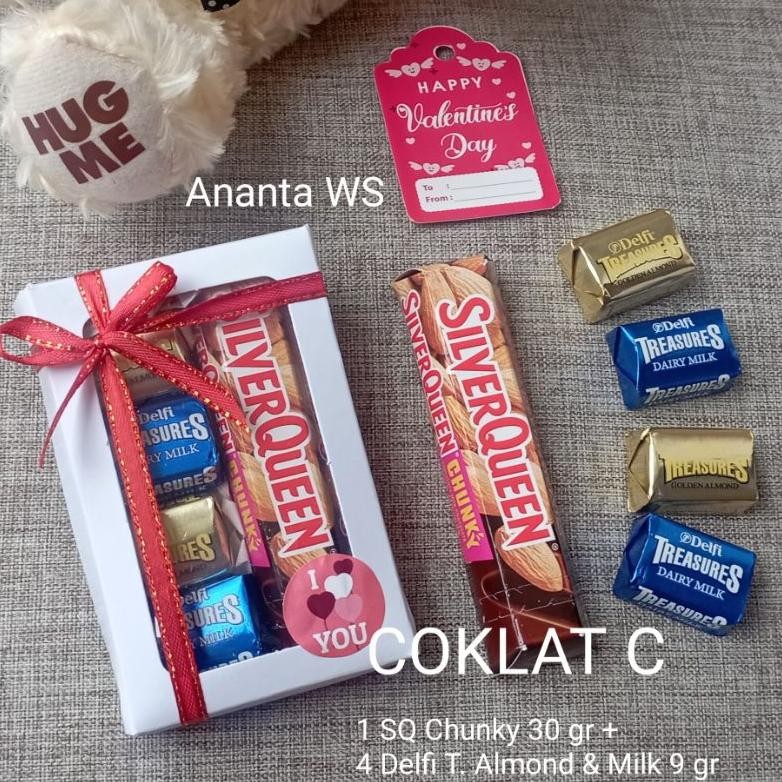 

TERMURAH Hampers Coklat Valentine Mini Simple Ukuran Box 11 x 7 x 2 cm rwe-45