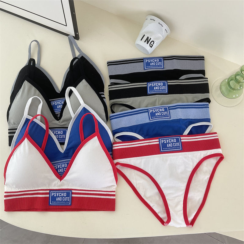 Bra Set Small Strap Lingerie Sexy Backless Sports Style