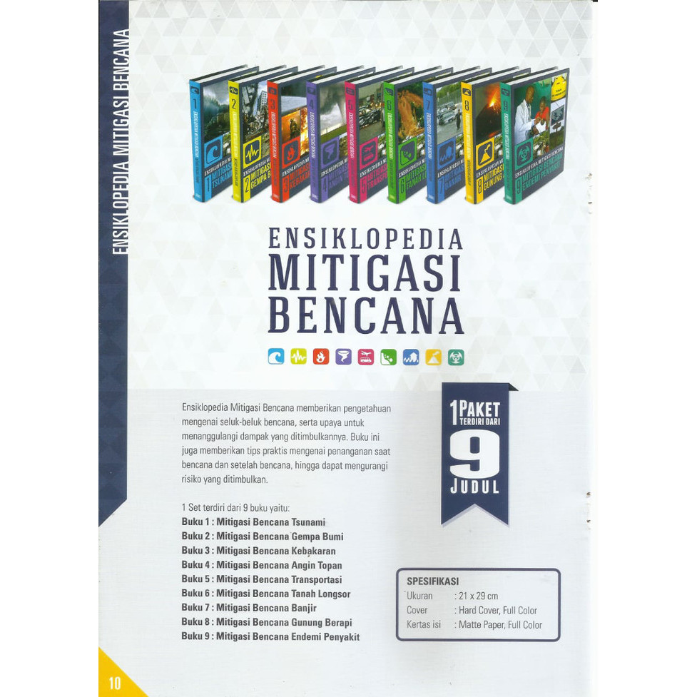 

PROMO! Ensiklopedia mitigasi bencana 1 paket terdiri 9 buku Original
