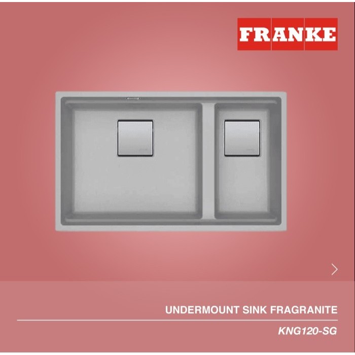 TERBARU Franke Kitchen Sink - KNG-120-Stone grey