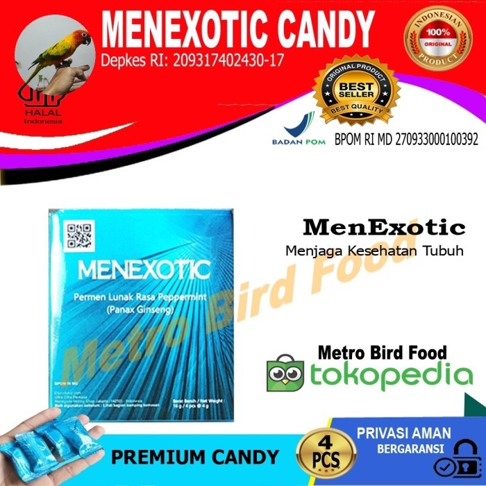 

Sale Menexotic - Permen Lunak Rasa Mintz Isi 4Pcs