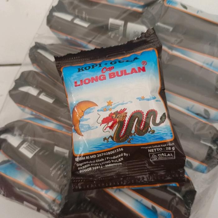 

terbaru !!! kopi liong bulan + gula asli bogor 4 paket (8 renteng) - kopi arabika - coffee ready