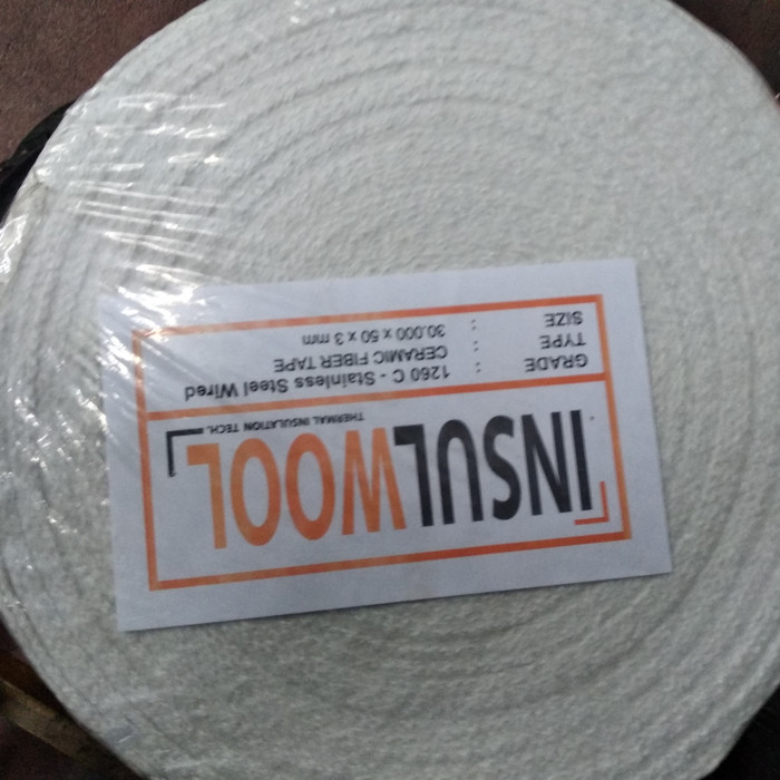 

CERAMIC FIBER TAPE WIRE ISULWOOL 3MM X 50MM X 30MTR