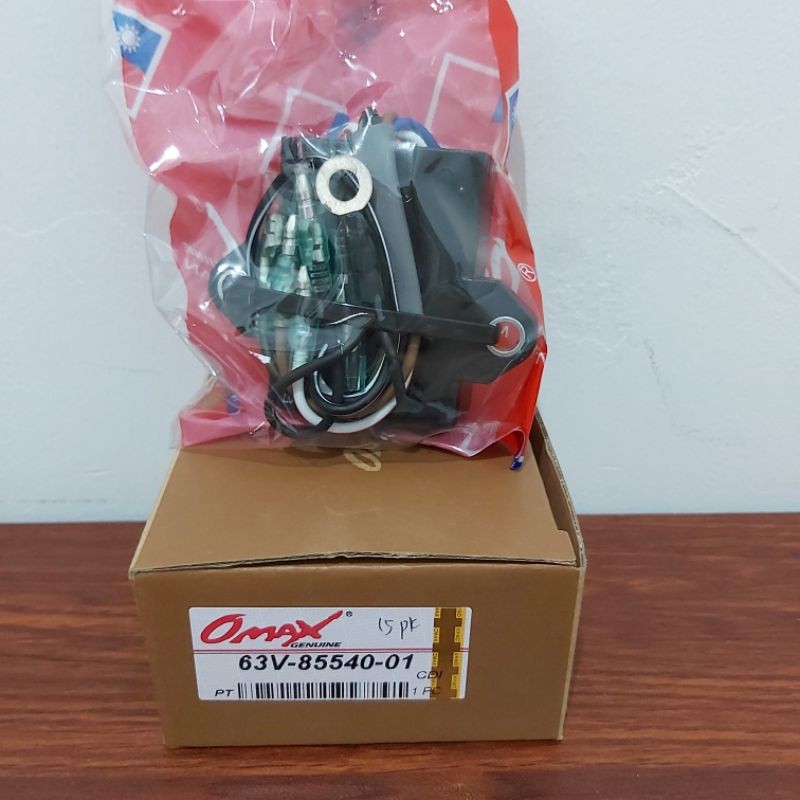 CDI untuk mesin tempel Yamaha 15 pk tipe kapsul. Ada 8 kabel. Outboard