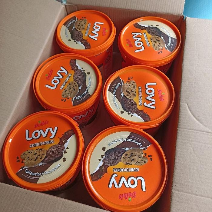

Produk Viral 1 Dus Delbi'S Lovy Assorted Cookies 280Gr Isi 6 Jar / Ember - Snack Kering Cemilan