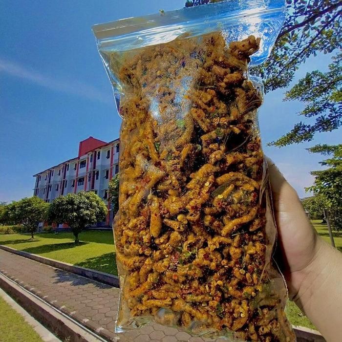

Barang Terlaris Cemilan 1Kg - Usus Ayam Krispy Pedaas Daun Jeruk Dan Original Kriukk Snack Food
