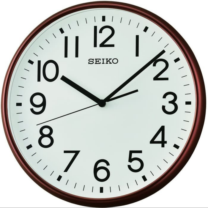 Jam Dinding Seiko Japan Qxa677B Qxa677 Brown