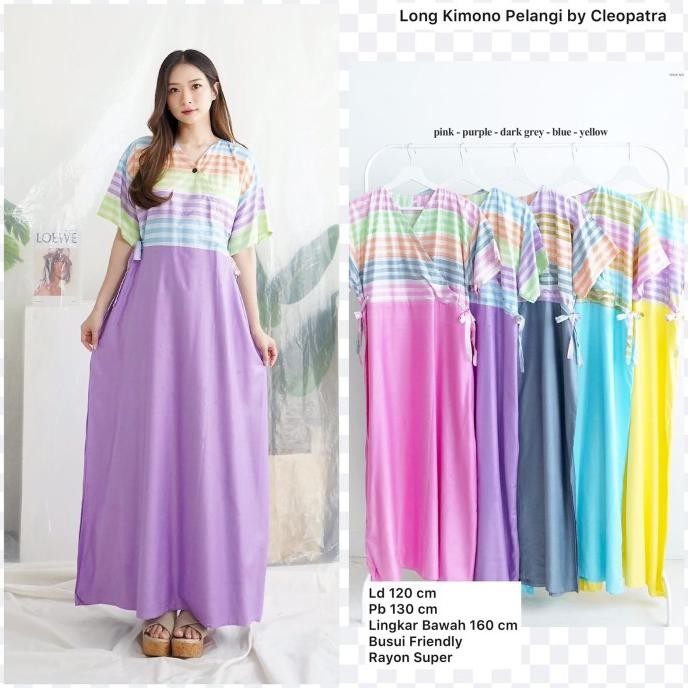 baru daster bu tejo tedjo kekinian kimono tebal halus dress hamil homewear