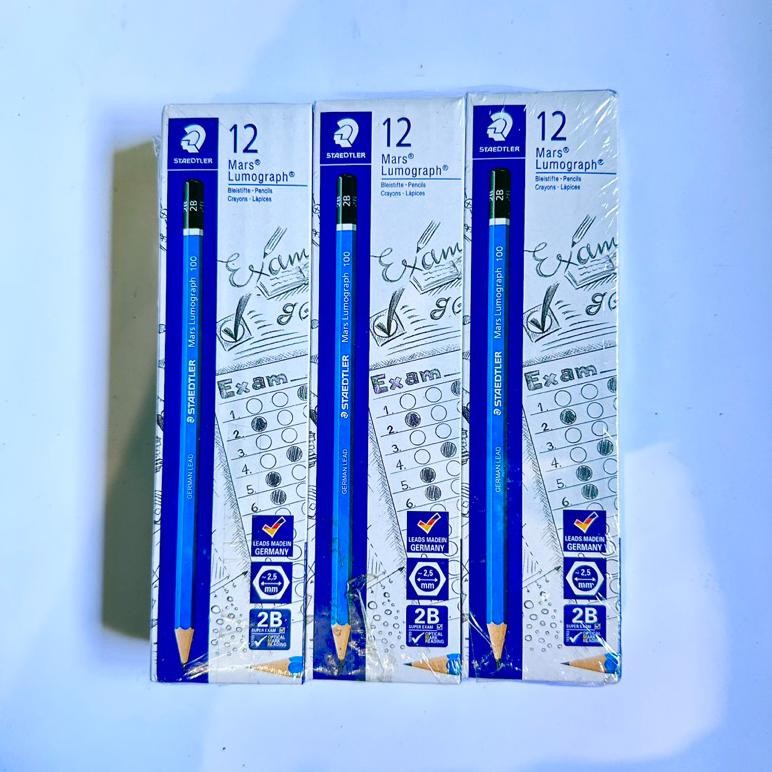 

Terlaris Pensil 2B Staedtler Mars Lumograph Isi 12 Pcs
